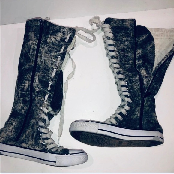 knee high tennis shoes